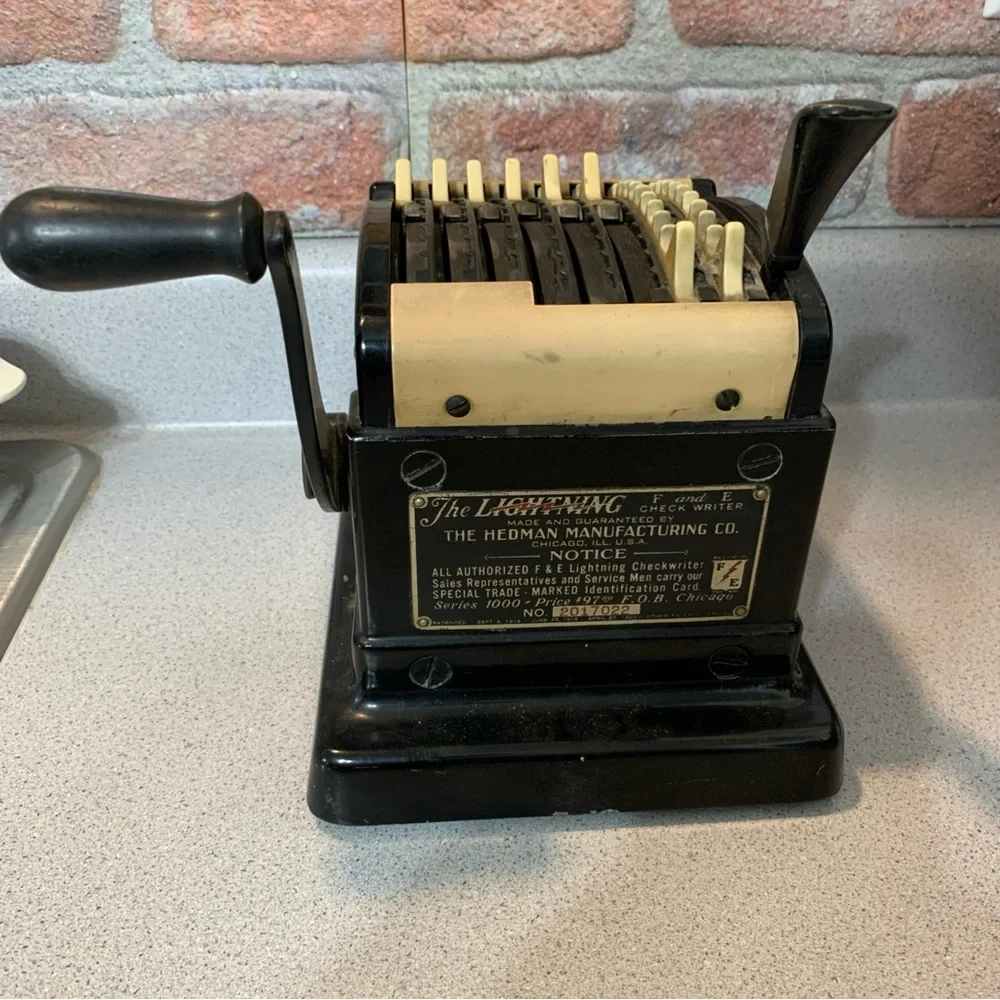 Hedman Company vintage check